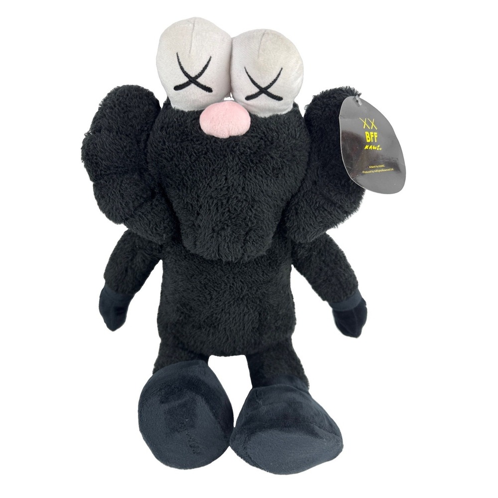 KAWS BFF Black Plush 17 Inch Figure Toy 2016 Limited Edition AllRightsReserved